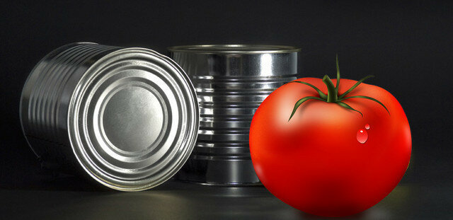 Dåse tomater - tomater på dåse