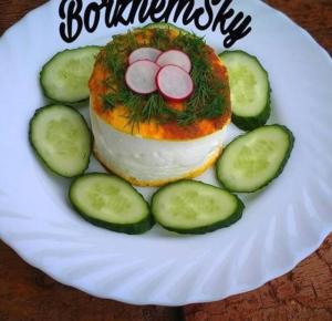 Poulard omelet fra Marina Borzhemskoy (opskrift)