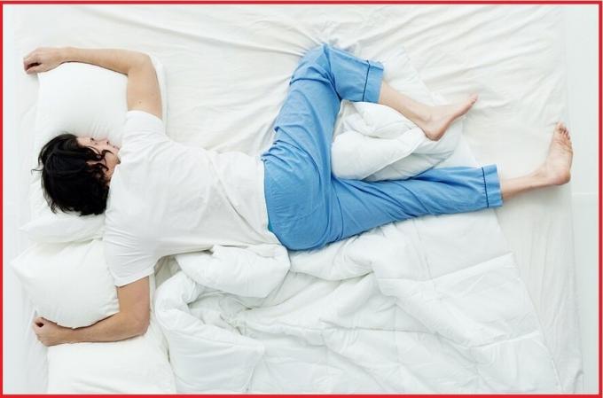 Akavet stilling af kroppen under søvn