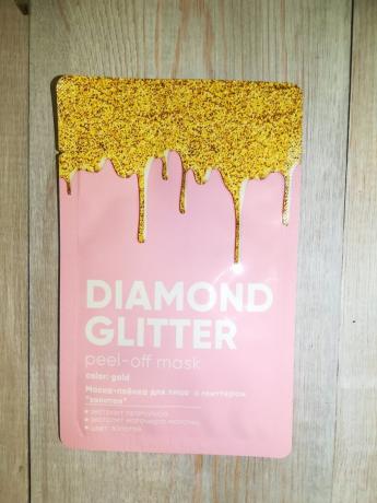 Diamond glitter aftagelig udrensning maske film maske farve guld